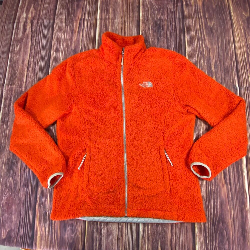 The North Face Osito Fleece Jacket Women's Large Plush Orange